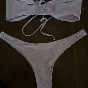 Shimmery Lavender Bikini Set